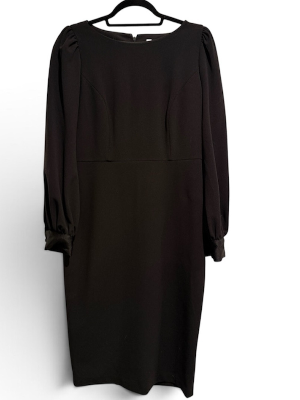 Calvin Klein Black Long-Sleeve Sheath Dress Size 6